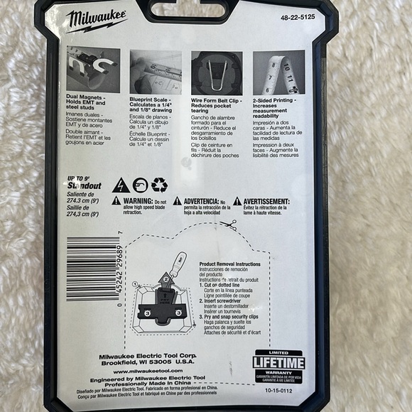 Milwaukee 25 FT.+ 8 M/26 ft. Magnetic Tape Measure Set - Picture 6 of 9